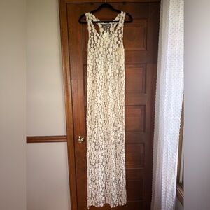 Callula Lillibelle Mesh Polka Dot Maxi Coverup Dress 🍉